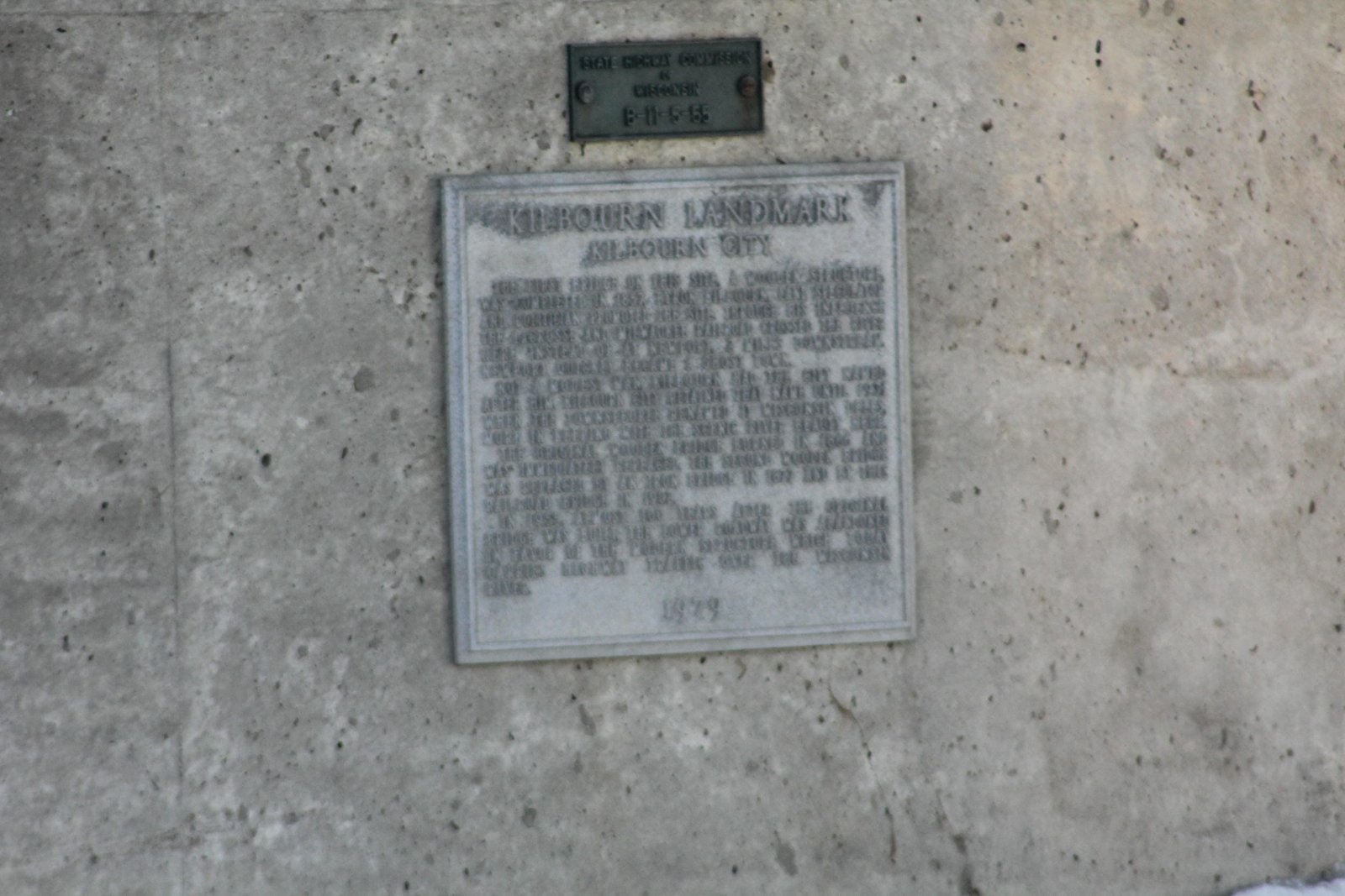 Historic information plaque